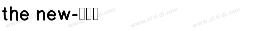 the new字体转换